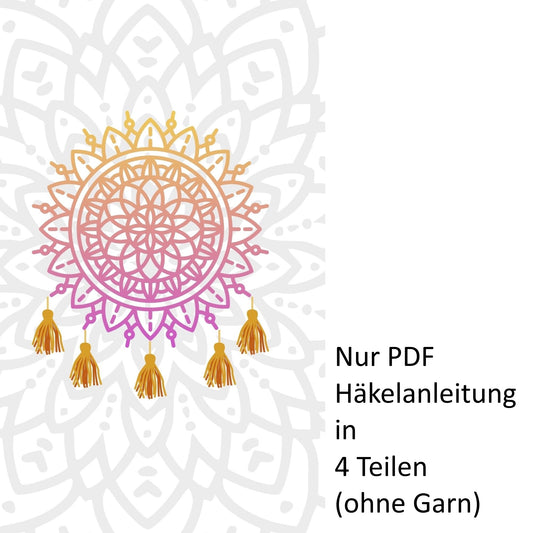 Mystery-Mandala CAL Adventskalender 2025, Mandala häkeln, nur PDF