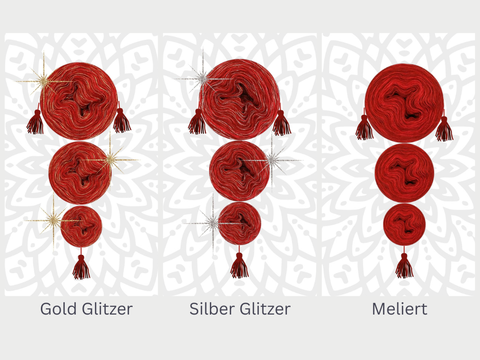 Mystery-Mandala KAL Adventskalender 2025, Mandalas stricken (Set 10)