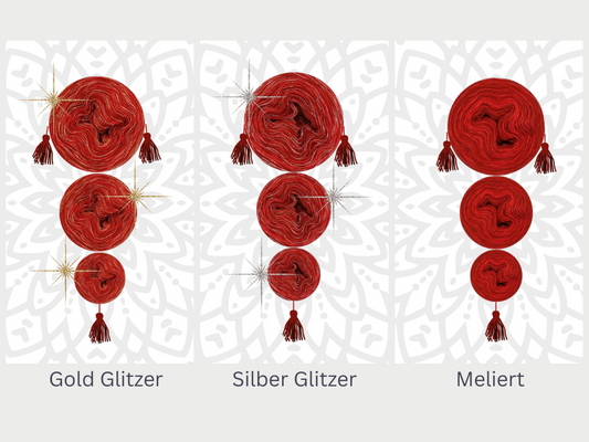 OHNE PDF Anleitung - Garnset Mystery-Mandala KAL Adventskalender 2025 - Mandala stricken (Set 10)