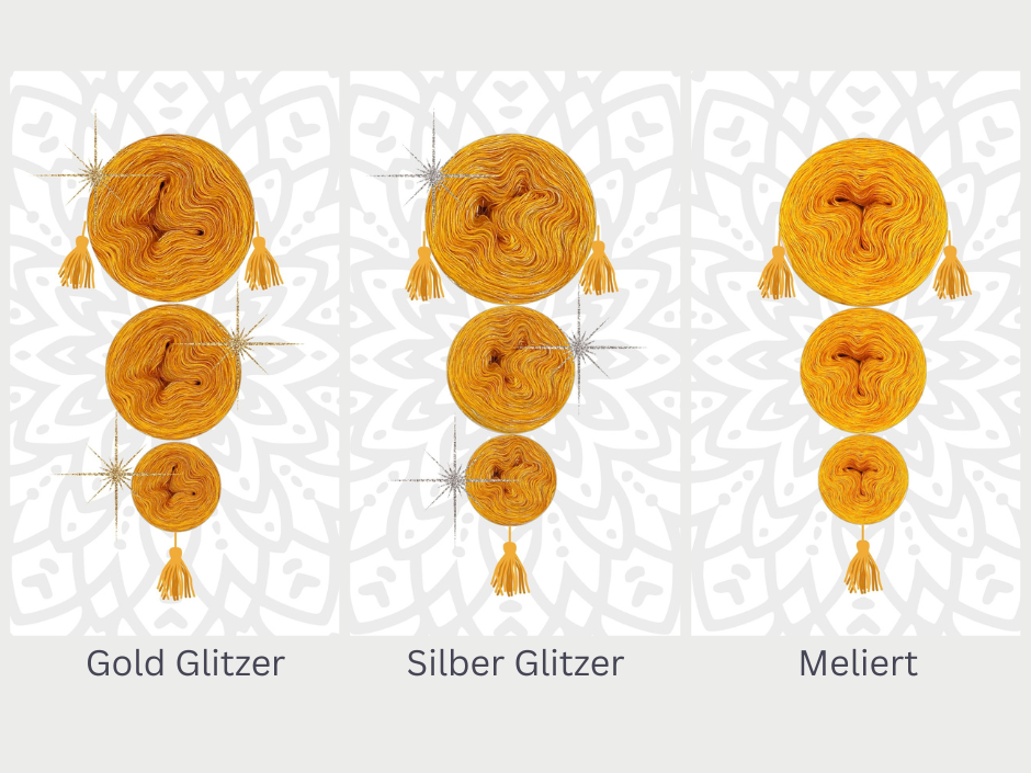 Mystery-Mandala KAL Adventskalender 2025, Mandalas stricken (Set 11)