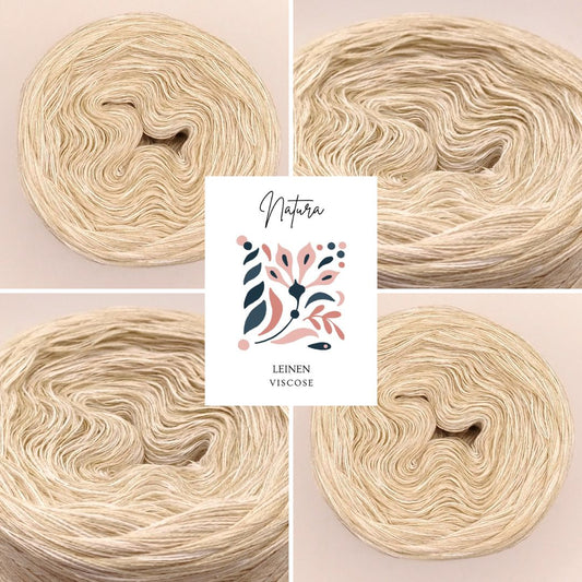 Natura Bobbel Garn mit Baumwolle, Leinen und Viskose 26011