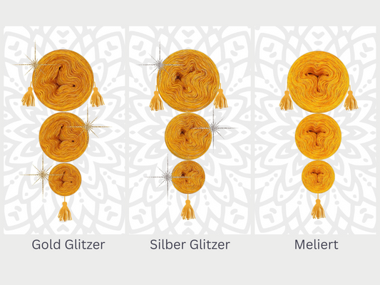 OHNE PDF Anleitung - Garnset Mystery-Mandala KAL Adventskalender 2025 - Mandala stricken (Set 11)