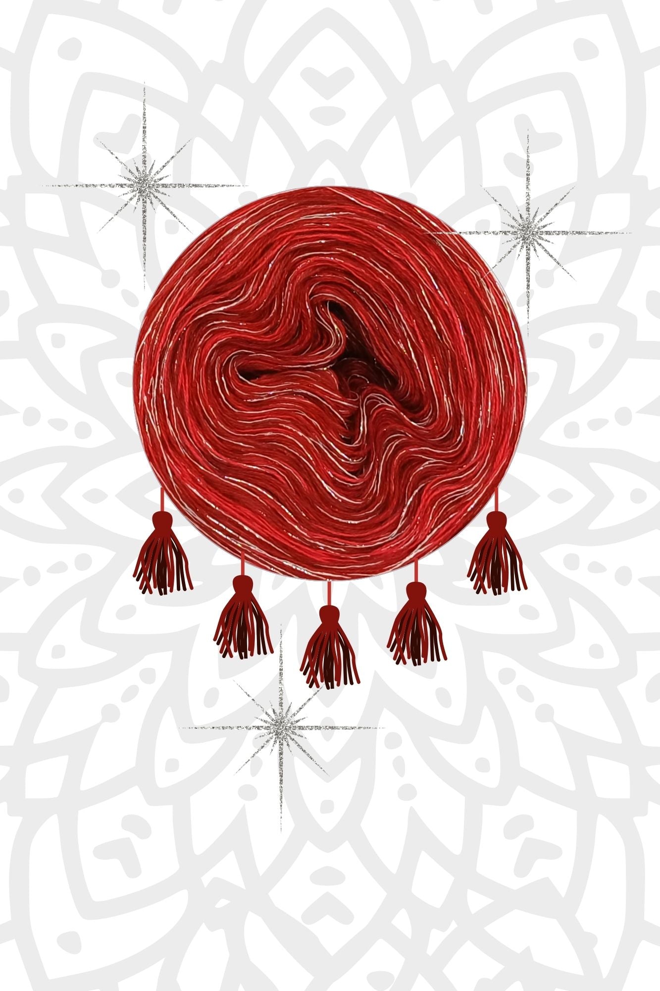 Mystery-Mandala CAL Adventskalender 2025, Mandala häkeln (Set 10H)