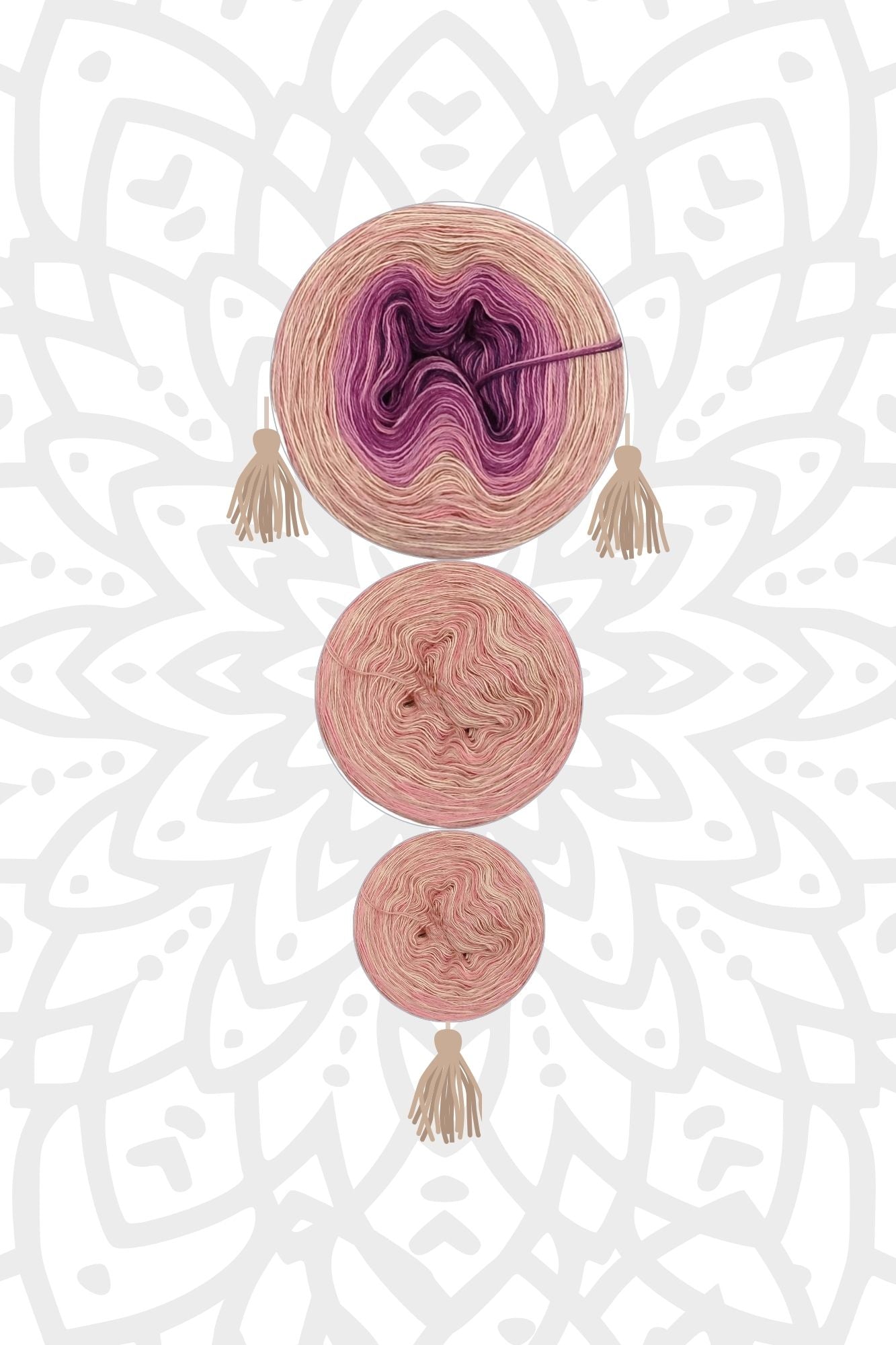 Mystery-Mandala KAL Adventskalender 2025, Mandalas stricken (Set 1)