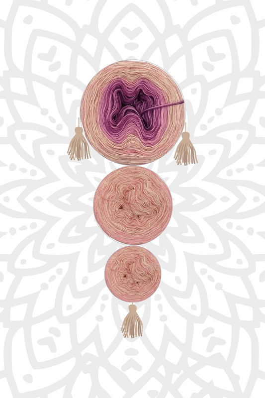 OHNE PDF Anleitung - Garnset Mystery-Mandala KAL Adventskalender 2025 - Mandala stricken (Set 1)