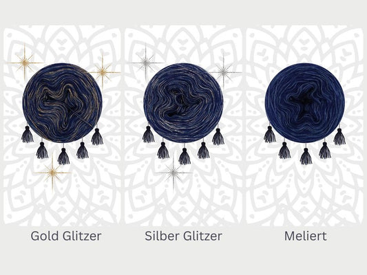 OHNE PDF Anleitung - Garnset Mystery-Mandala CAL Adventskalender 2025 - Mandala häkeln (Set 6H)