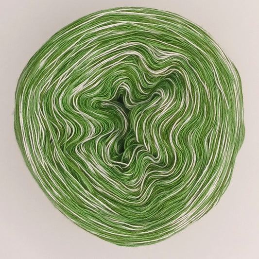 Bobbel "Frosch" Nr.4 von der Temperaturdecke Set HELL, 4-fädig meliert