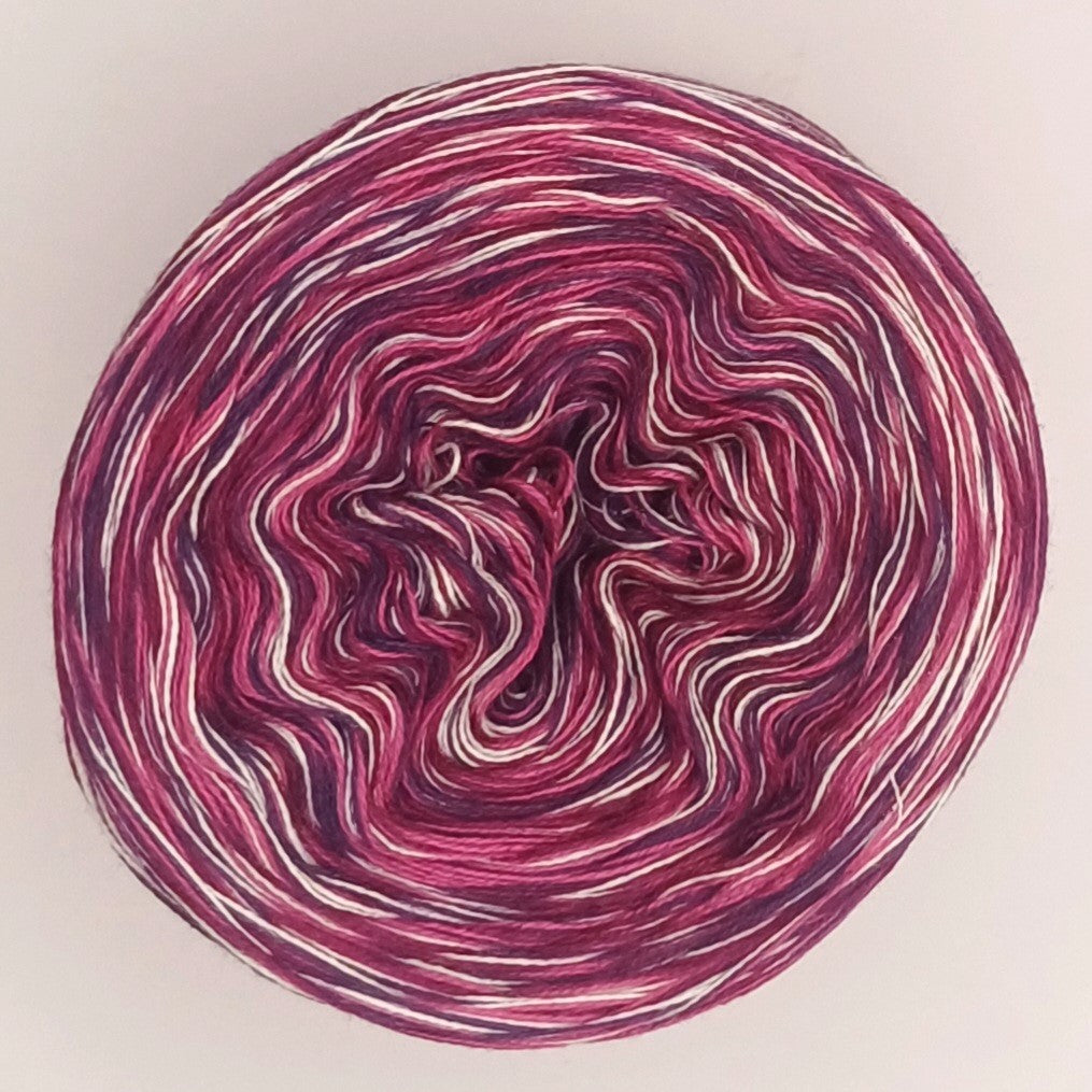 Bobbel "Lila" Nr.8 von der Temperaturdecke Set HELL, 4-fädig meliert