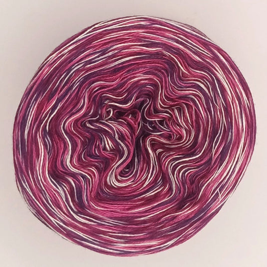 Bobbel "Lila" Nr.8 von der Temperaturdecke Set HELL, 4-fädig meliert