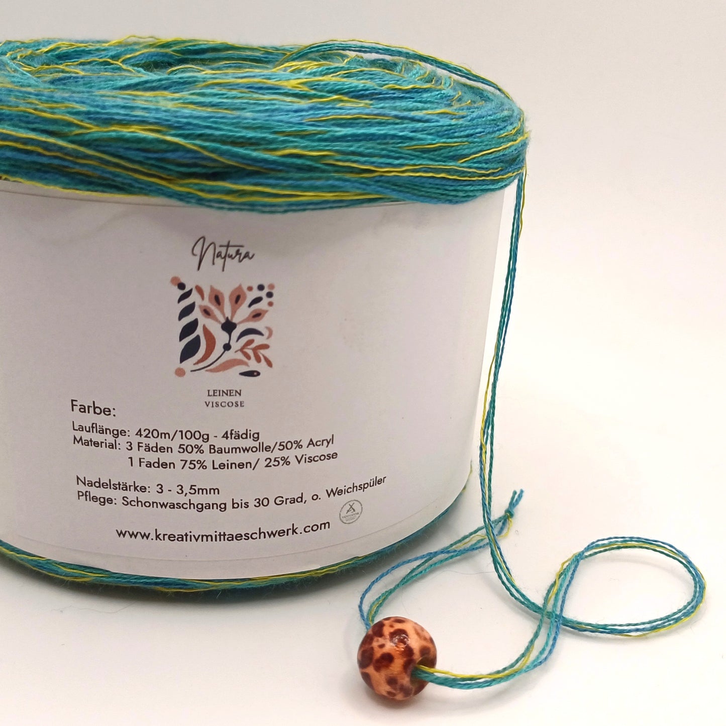 Natura Bobbel Garn mit Baumwolle, Leinen und Viskose 26008
