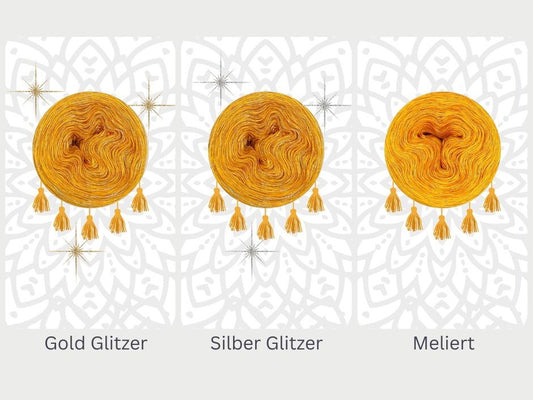 OHNE PDF Anleitung - Garnset Mystery-Mandala CAL Adventskalender 2025 - Mandala häkeln (Set 11H)