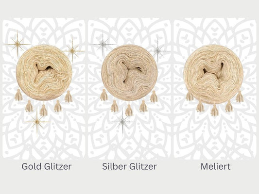 OHNE PDF Anleitung - Garnset Mystery-Mandala CAL Adventskalender 2025 - Mandala häkeln (Set 12H)