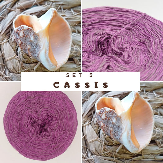 CAL Häkelschrift lernen + Tunika "Muschelsammlerin" häkeln Set 5 (Cassis)