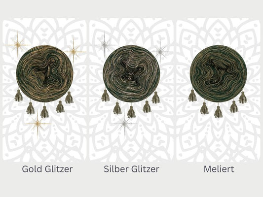 OHNE PDF Anleitung - Garnset Mystery-Mandala CAL Adventskalender 2025 - Mandala häkeln (Set 8H)