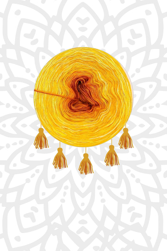 OHNE PDF Anleitung - Garnset Mystery-Mandala CAL Adventskalender 2025 - Mandala häkeln (Set 3H)