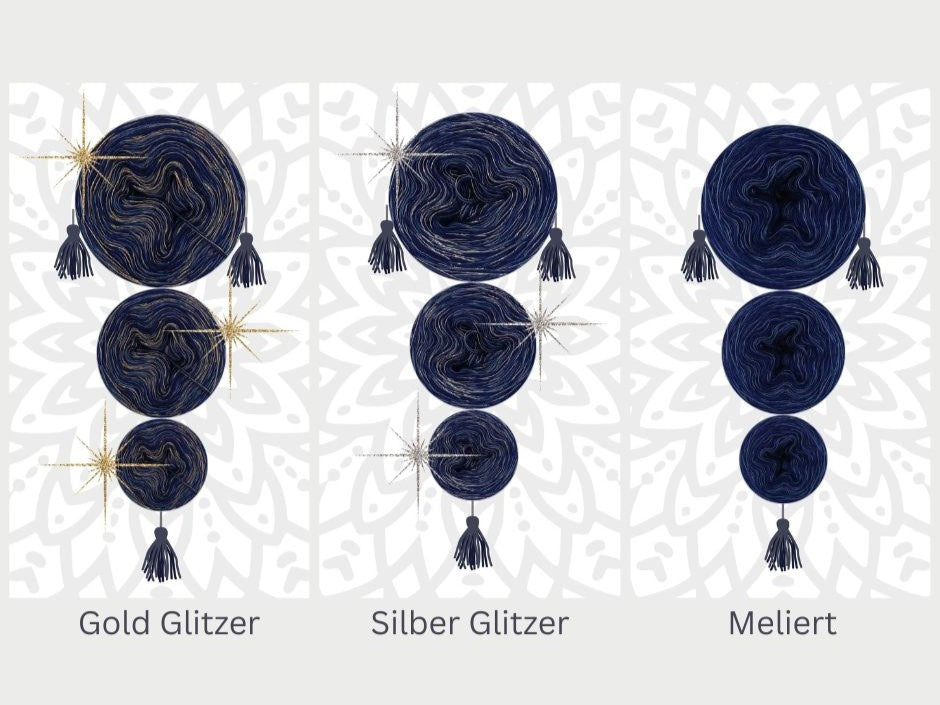 Mystery-Mandala KAL Adventskalender 2025, Mandalas stricken (Set 6)