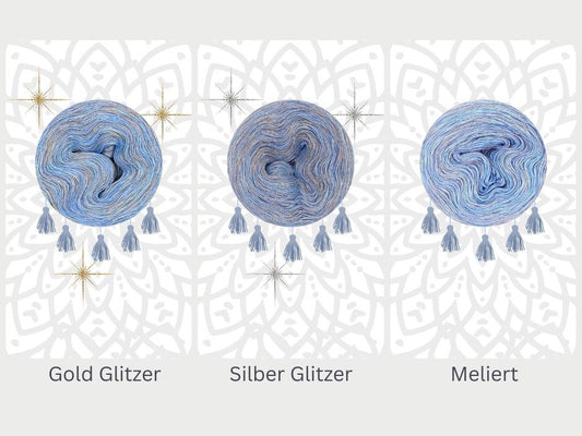 OHNE PDF Anleitung - Garnset Mystery-Mandala CAL Adventskalender 2025 - Mandala häkeln (Set 7H)