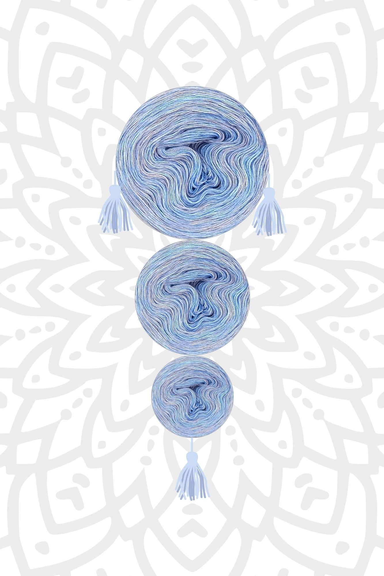 Mystery-Mandala KAL Adventskalender 2025, Mandalas stricken (Set 7)
