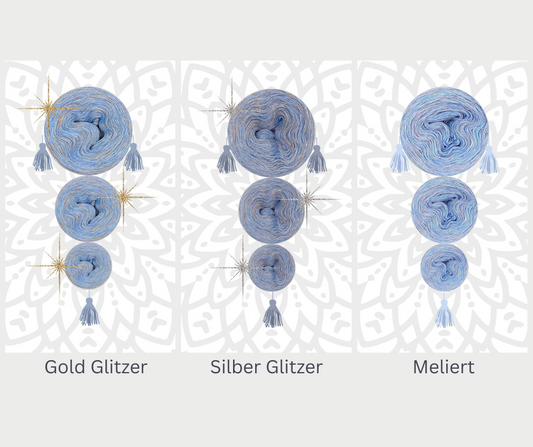 OHNE PDF Anleitung - Garnset Mystery-Mandala KAL Adventskalender 2025 - Mandala stricken (Set 7)