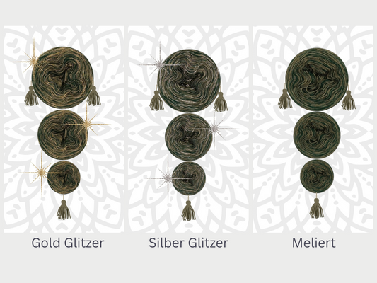 OHNE PDF Anleitung - Garnset Mystery-Mandala KAL Adventskalender 2025 - Mandala stricken (Set 8)