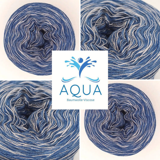 Aqua Bobbel Garn mit Baumwolle und Viskose 25009