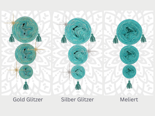 OHNE PDF Anleitung - Garnset Mystery-Mandala KAL Adventskalender 2025 - Mandala stricken (Set 9)