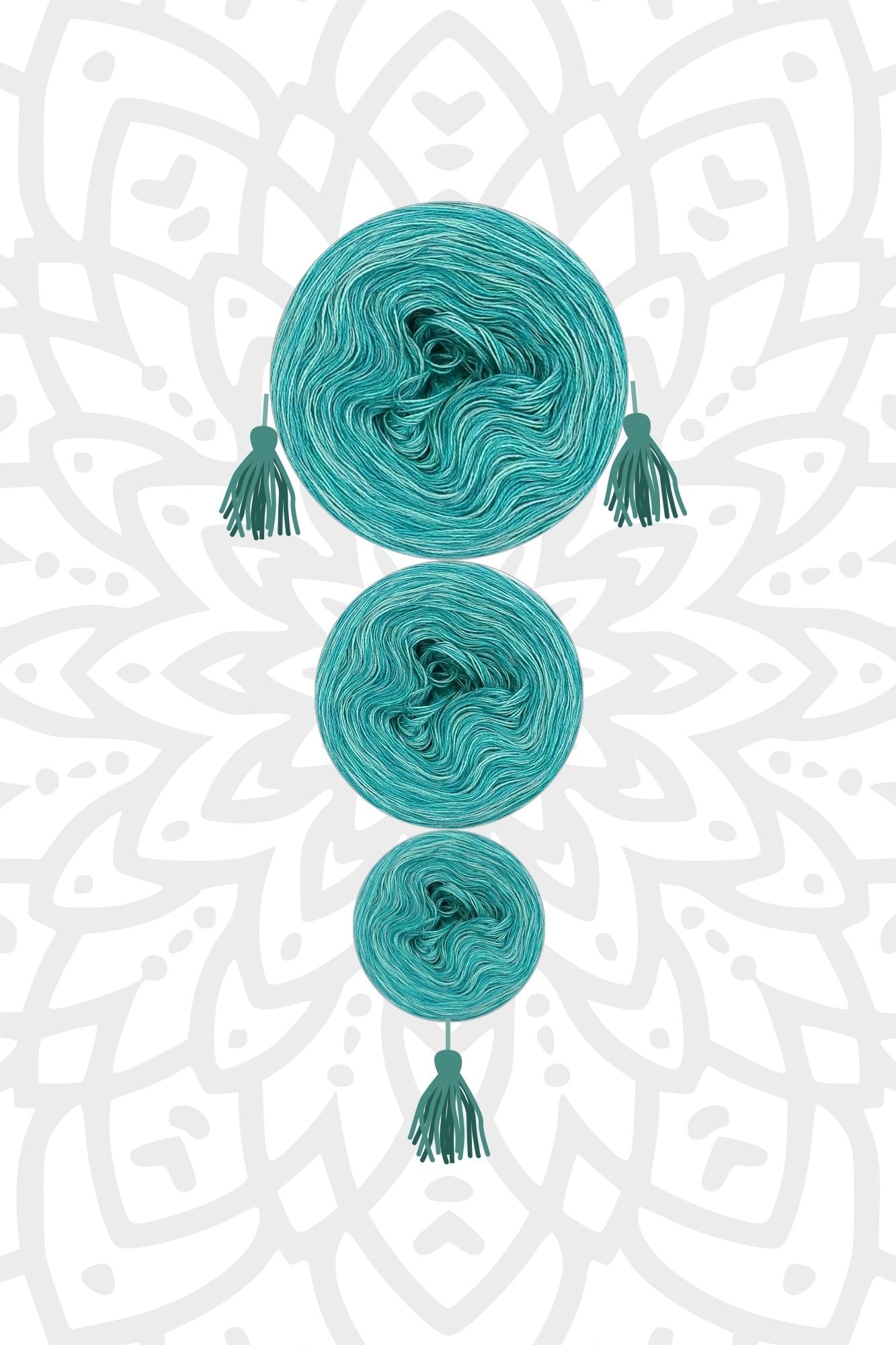 Mystery-Mandala KAL Adventskalender 2025, Mandalas stricken (Set 9)