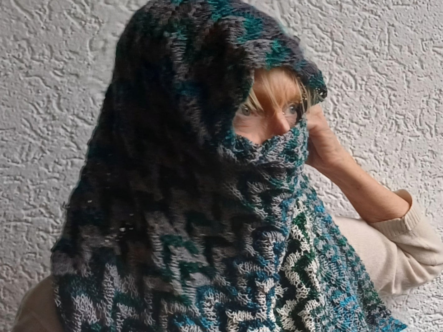 Strickanleitung Tuch, Schal "Polarlichter"
