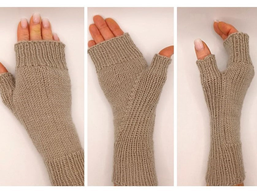 Handstulpen "Guapo" mit schrgem Daumenkeil stricken, fr Damen und He   kreativ mit tschwerk