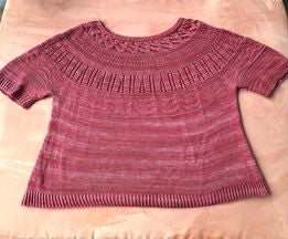 Oversize Sommerpullover "Sofia", vier verschiedenen Mustern, Rundpasse, PDF
