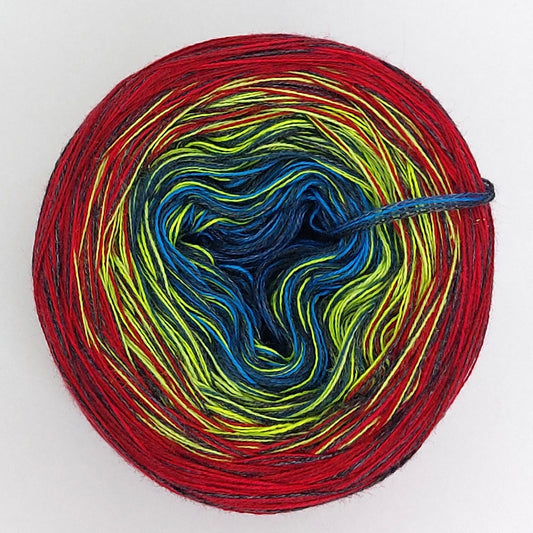 Kombi-Bobbel 7 mit Farbverlauf, 4-fädig