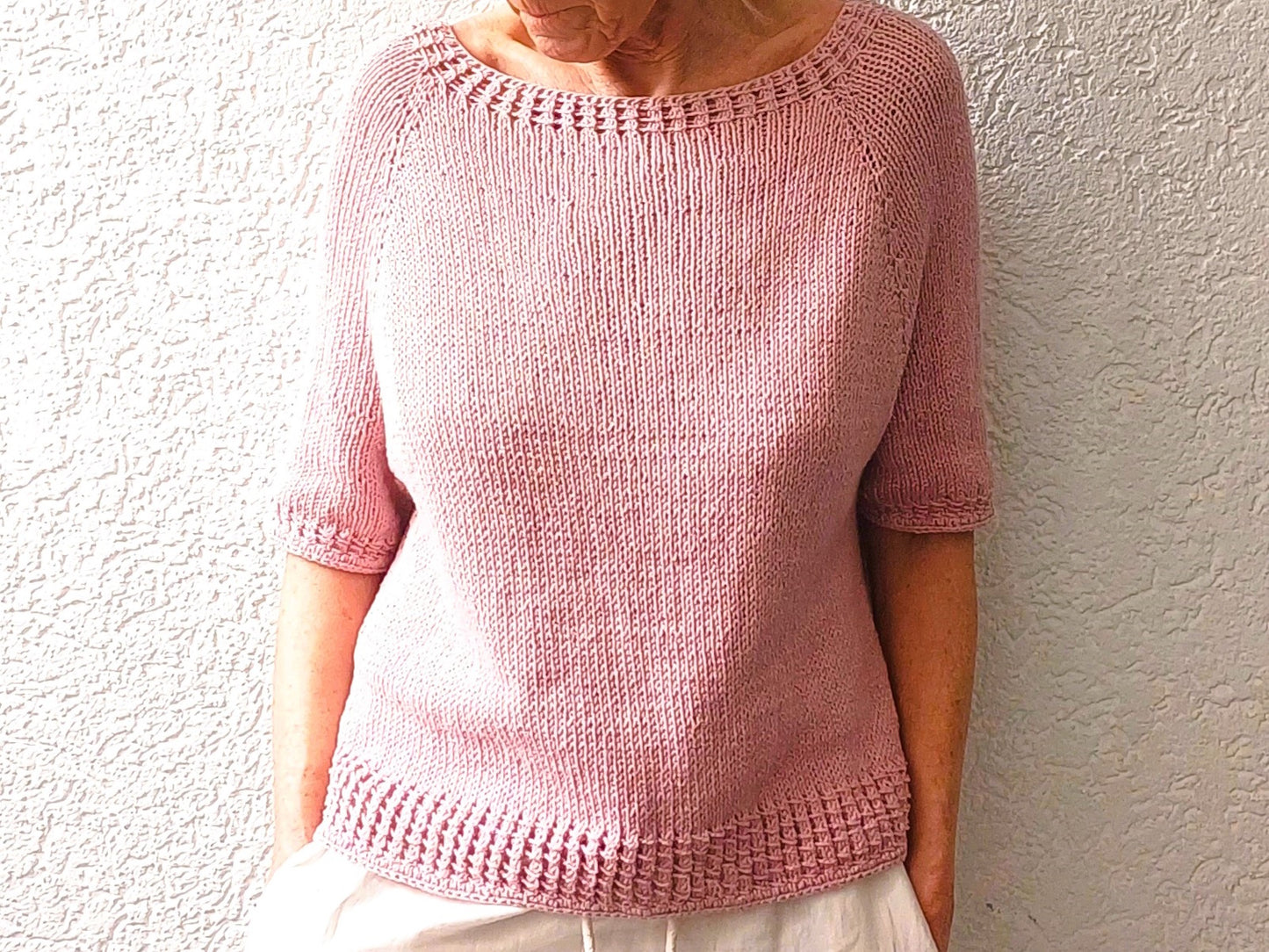Shirt, Pullover, Raglan von oben "Like a Lady", Gr. S-XXXL, elegant