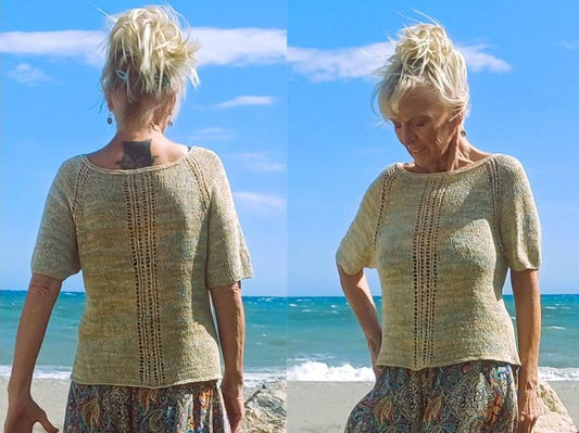 Oberteil "Lucia", Sommer-Shirt stricken, alle Größen