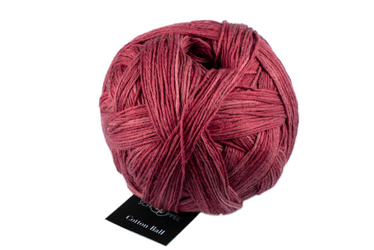 Schoppel Wolle Cotton Ball Ziegelrot 12009
