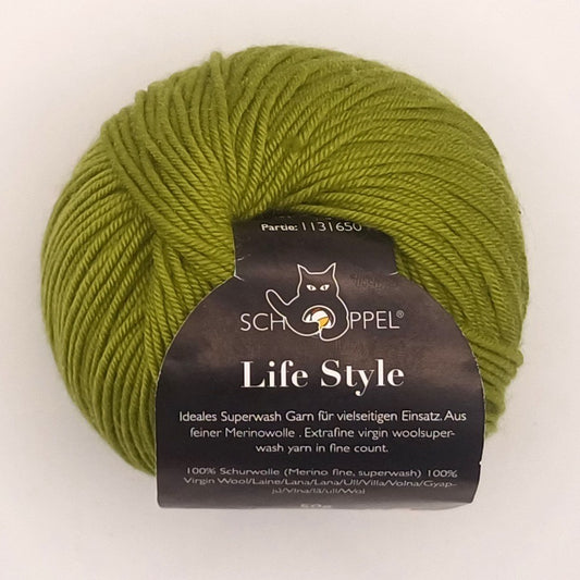 Schoppel Wolle Live Style uni- Oliven- 6683