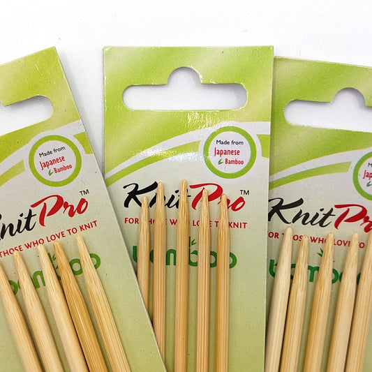 KnitPro bamboo Nadelspiel 20cm lang