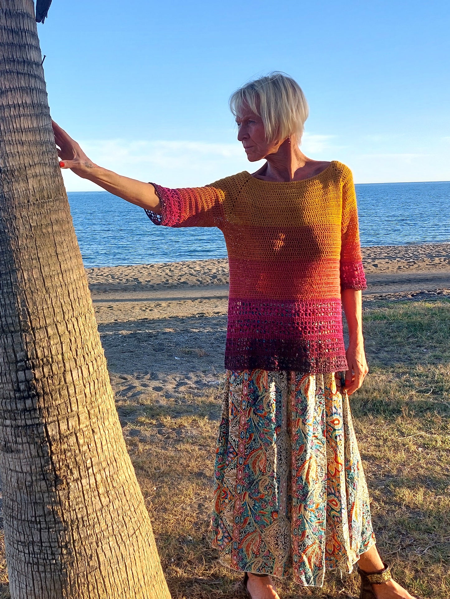 Häkelanleitung Shirt, Tunika "Spring Time", RVO, alle Größen