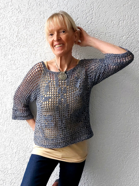 PDF Häkelanleitung Sommershirt "Blumenmadl"