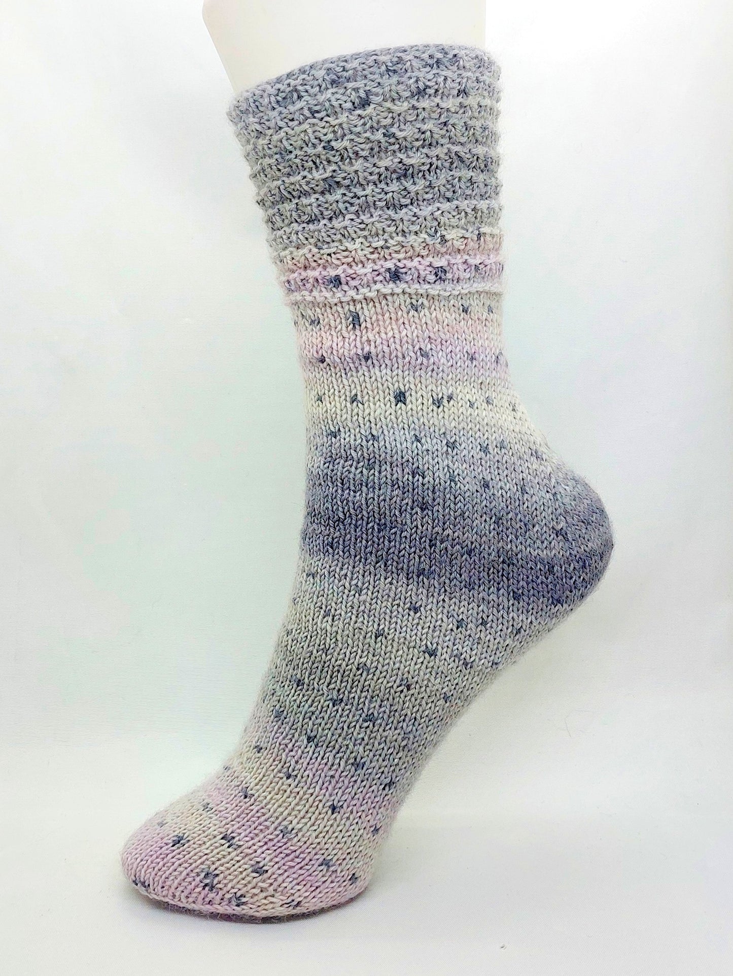Strickanleitung Fixe-Quicky-Ferse "Royal", Top Down, Socken stricken, Gr. 34-45, PDF