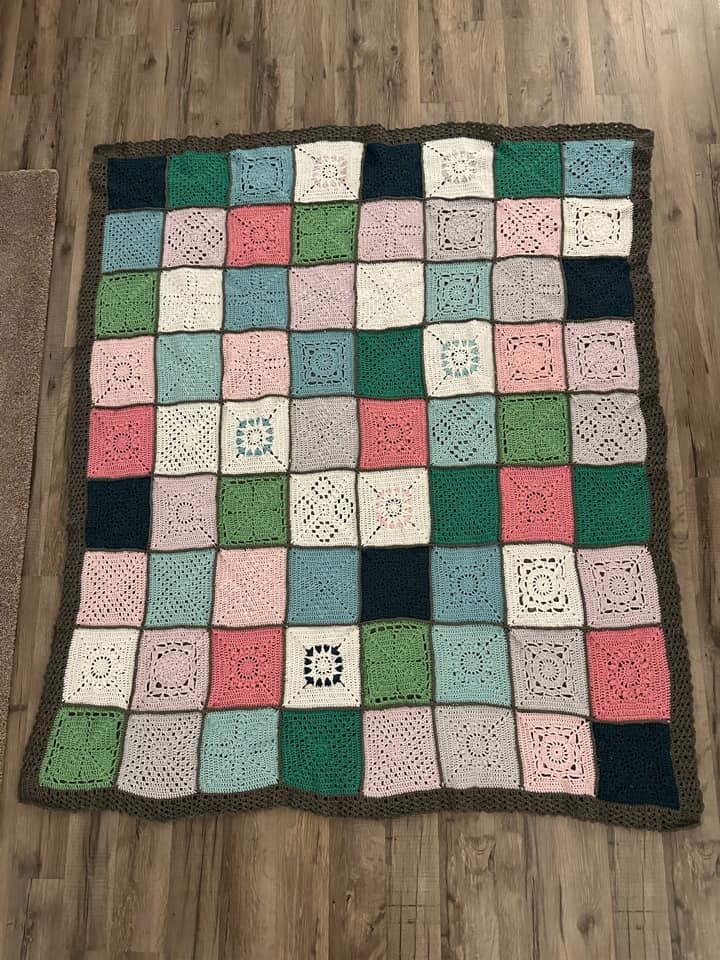 Granny Square Decke häkeln "Sweet Dream", PDF