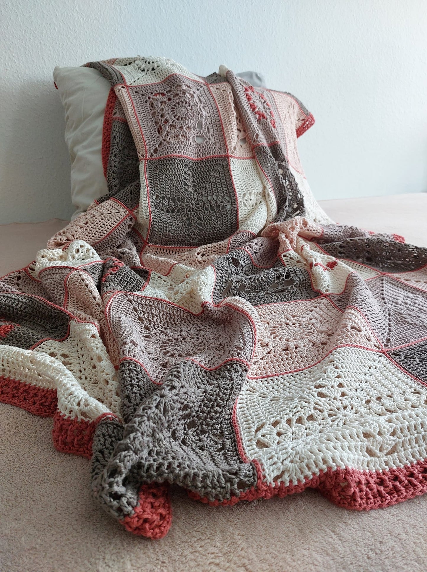 Granny Square Decke häkeln "Sweet Dream", PDF