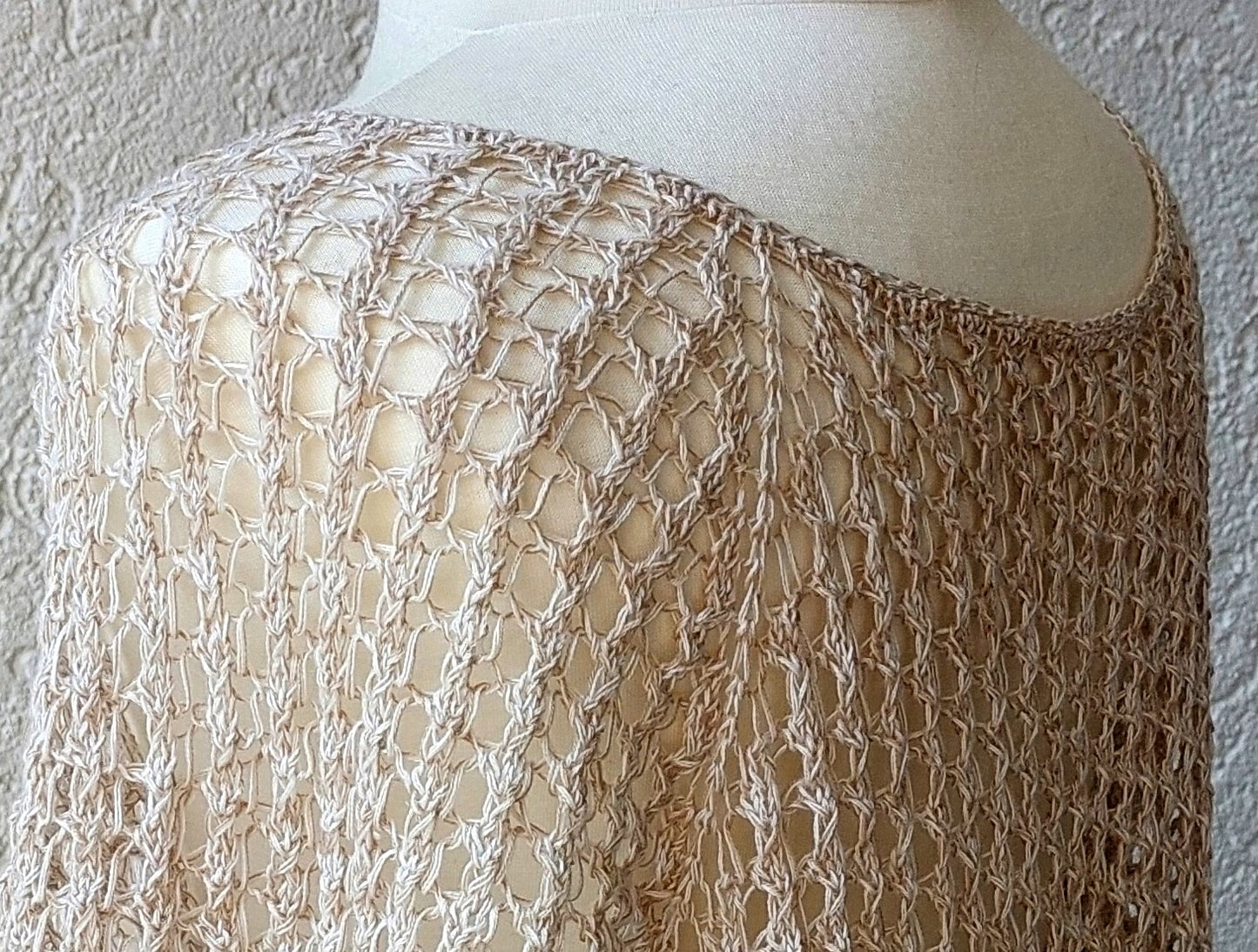 Strickset Oberteil "Wedding Day", Raglan von oben
