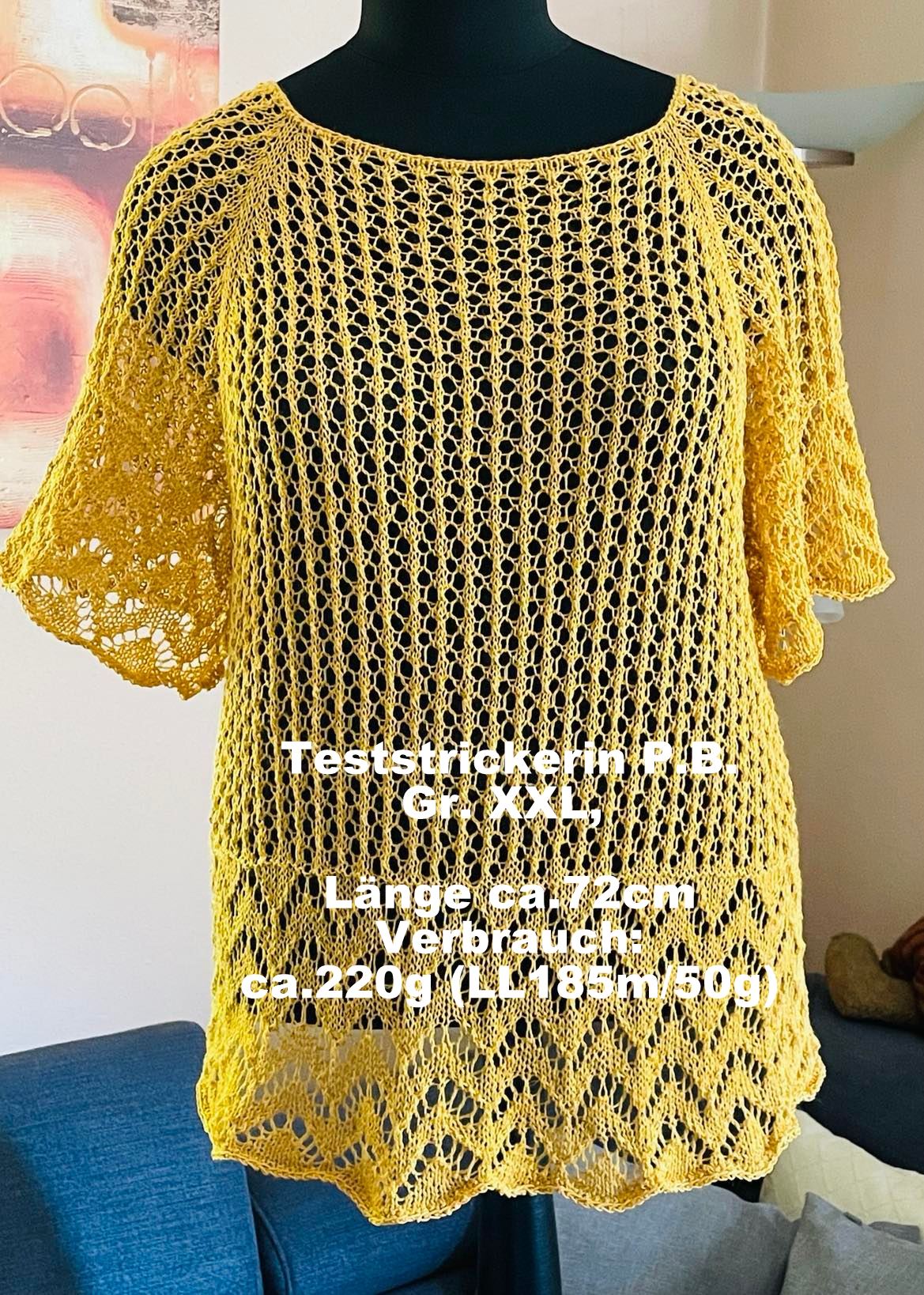 Strickset Oberteil "Wedding Day", Raglan von oben