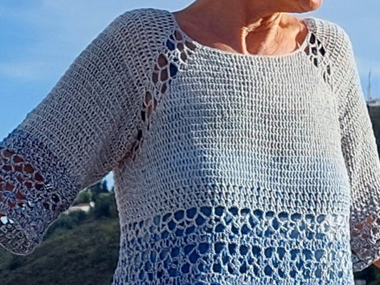 PDF Häkelanleitung Shirt, Tunika "Sun Dance"