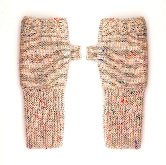 Armstulpen "Zuckersüß", quer gestrickt, alle Größen