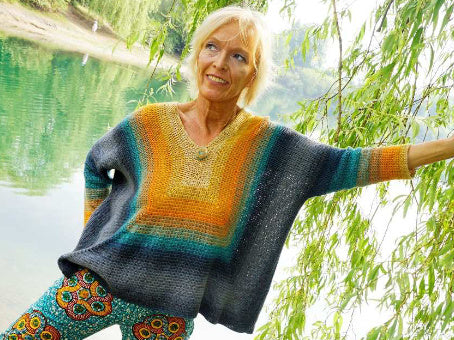 Ärmel mit Farbverlaufsgarn