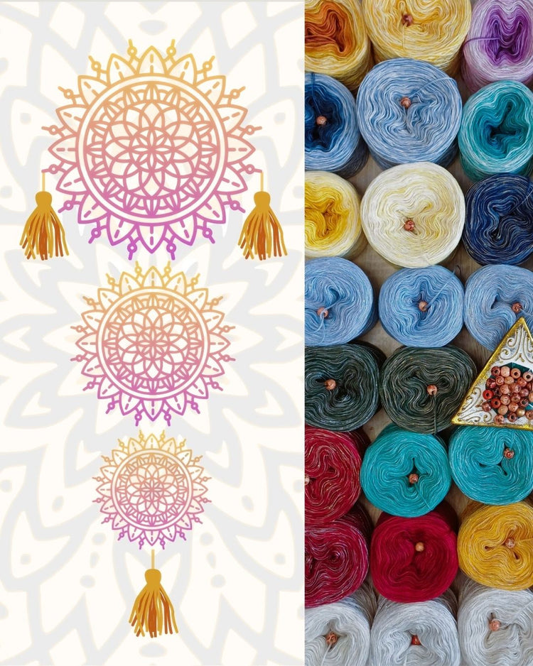 Mystery-Mandala KAL Adventskalender 2025, stricken