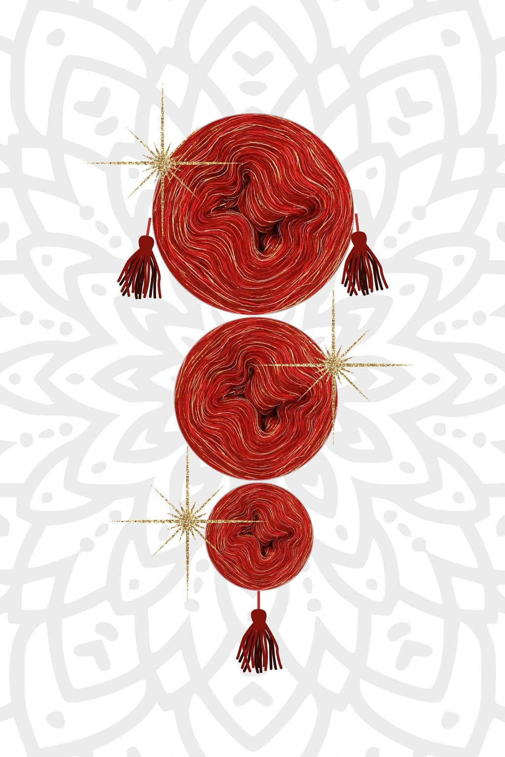 Garnset Mandala Love - Set 10