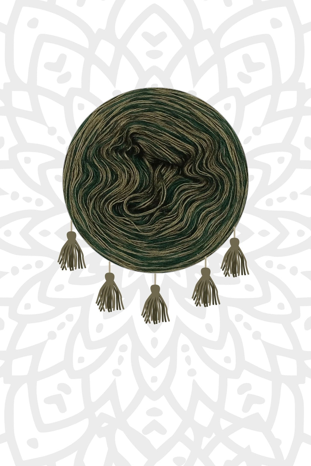 Garnset Mandala Sonnenstern (Set 8H)