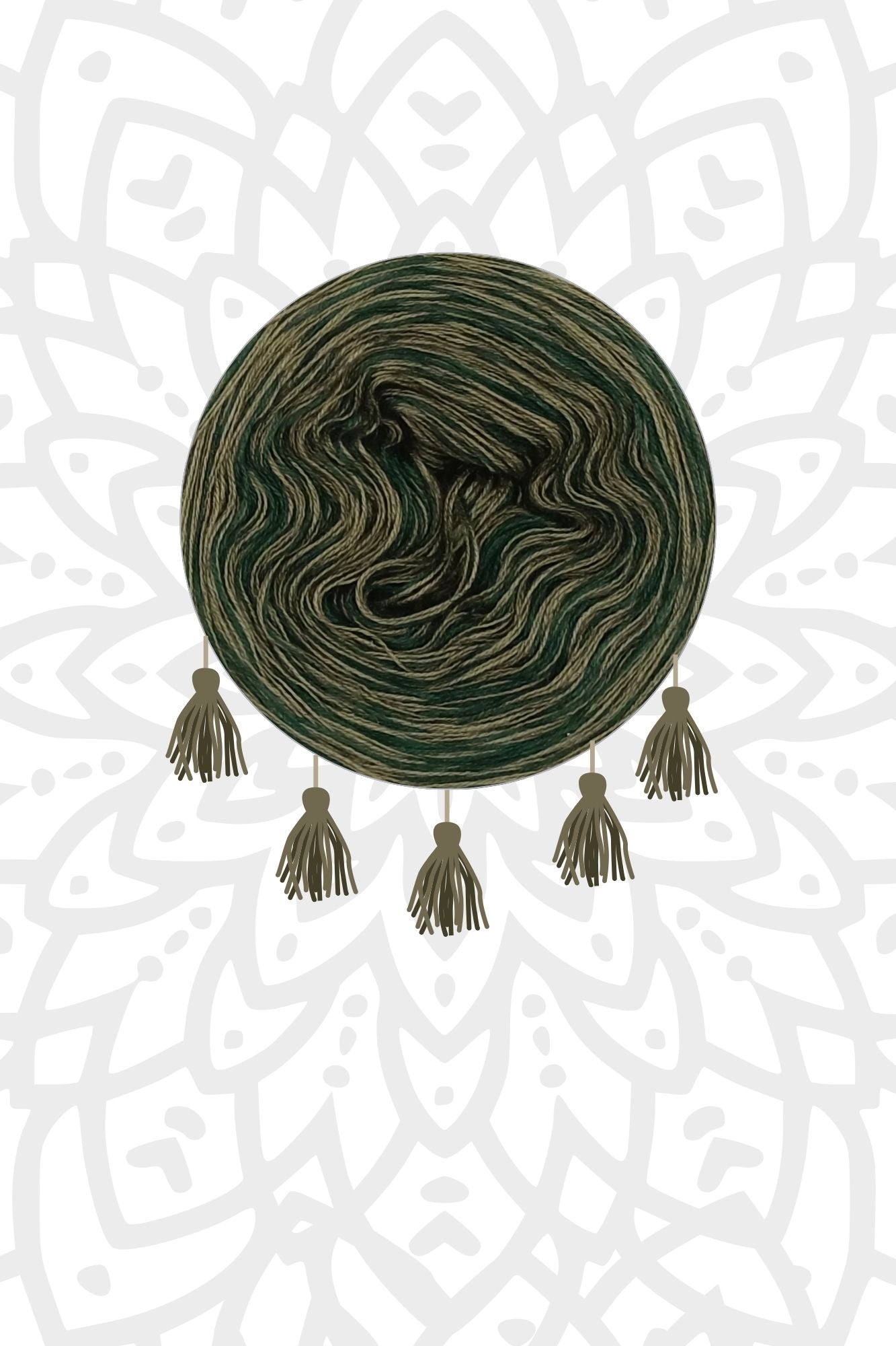 Garnset Mandala Sonnenstern (Set 8H)